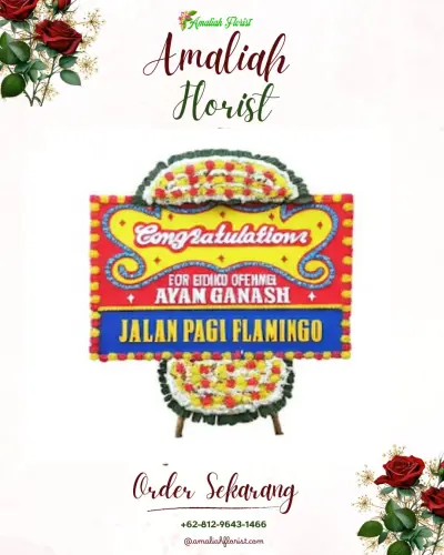 Bunga Papan Congratulation di Rawa Belong